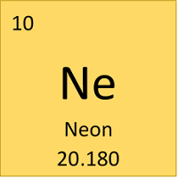 neon symbol on periodic table