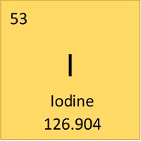 Iodine name on sale